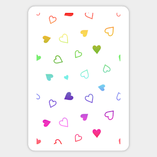 Hearts pattern Magnet